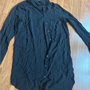 Forever 21 Black Button Down Shirt